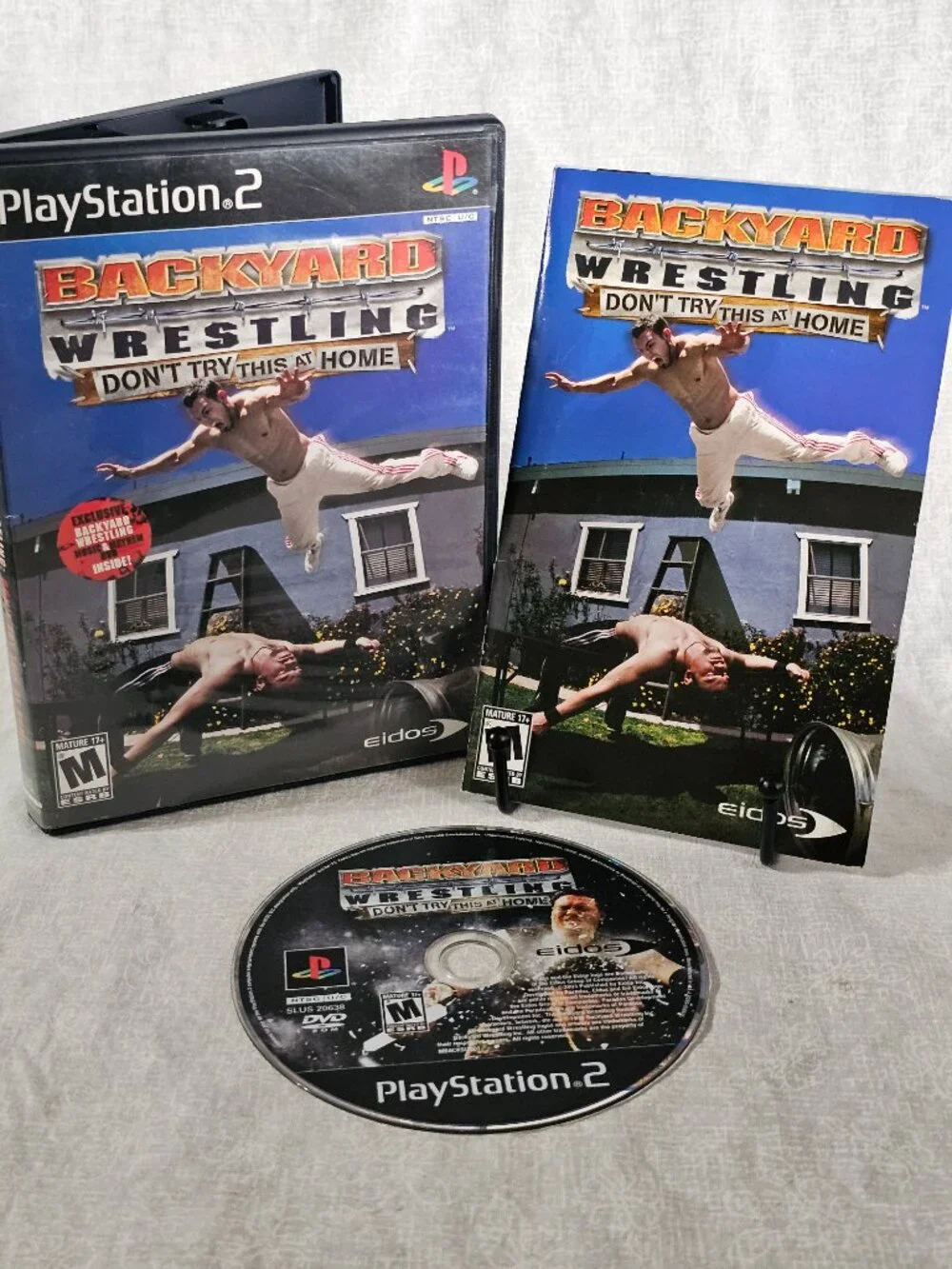 Backyard Wrestling Don't Try This at Home PS2 (Sony PlayStation 2, 2003)